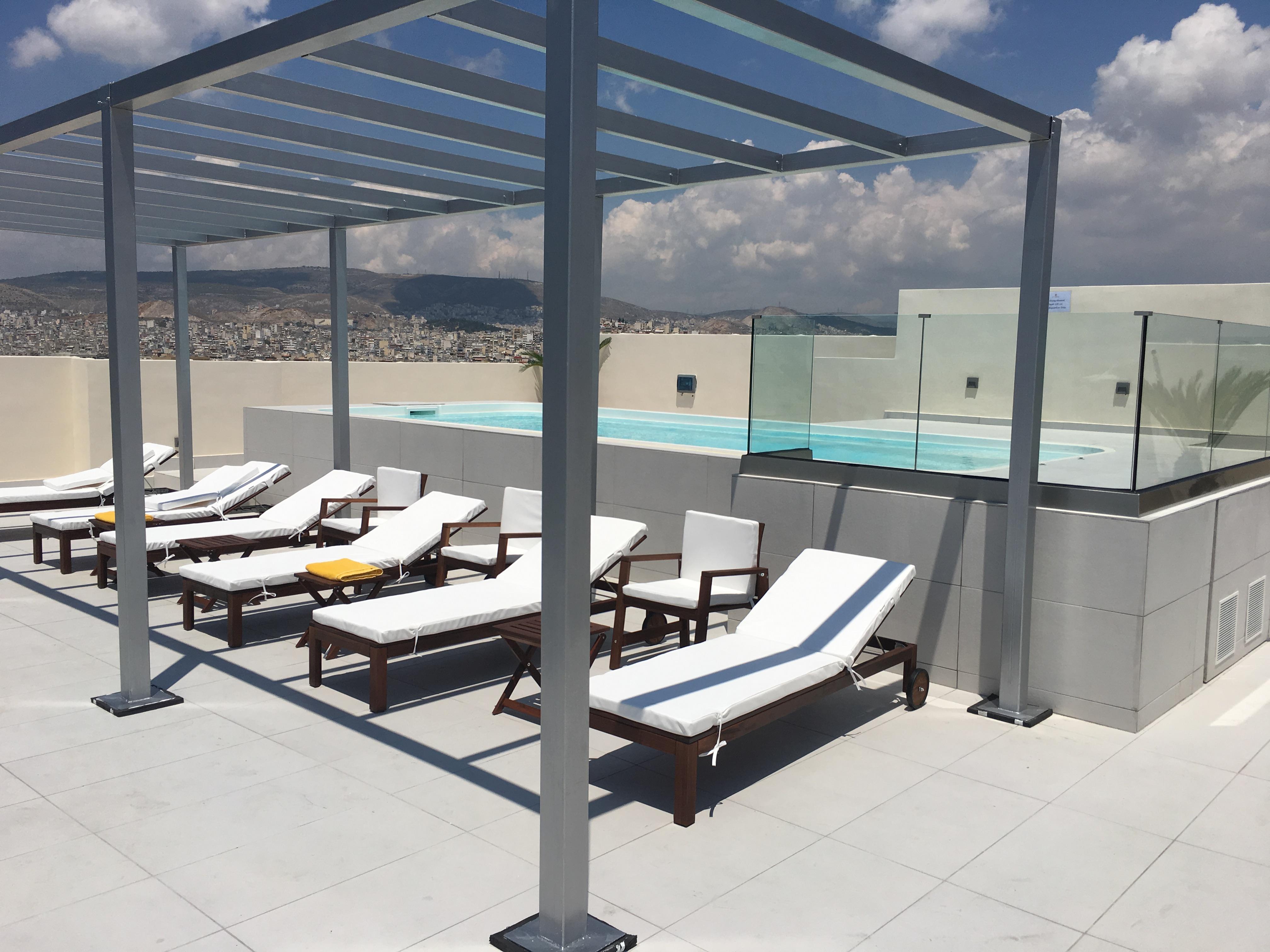 Piraeus Theoxenia Hotel Ngoại thất bức ảnh Rooftop pool